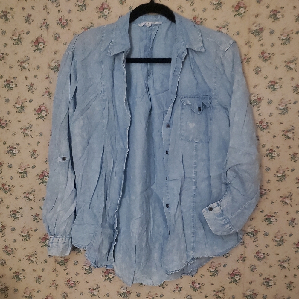 Jane + delan denim button down